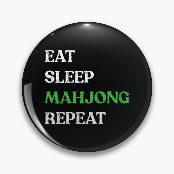 Item preview, Eat Sleep Mahjong Repeat! It's Mahjong Time Mahjongg Fans! designed and sold by teeworthy.