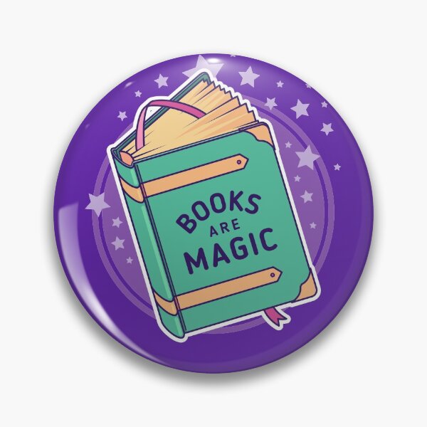 Item preview, Los libros son mágicos: libro de hechizos y estrellas designed and sold by SugarNBones.