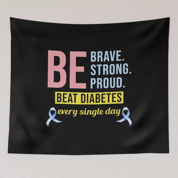 Item preview, Diabetes Awareness Supporter Fighters Motivational designed and sold by CuteDesigns1.