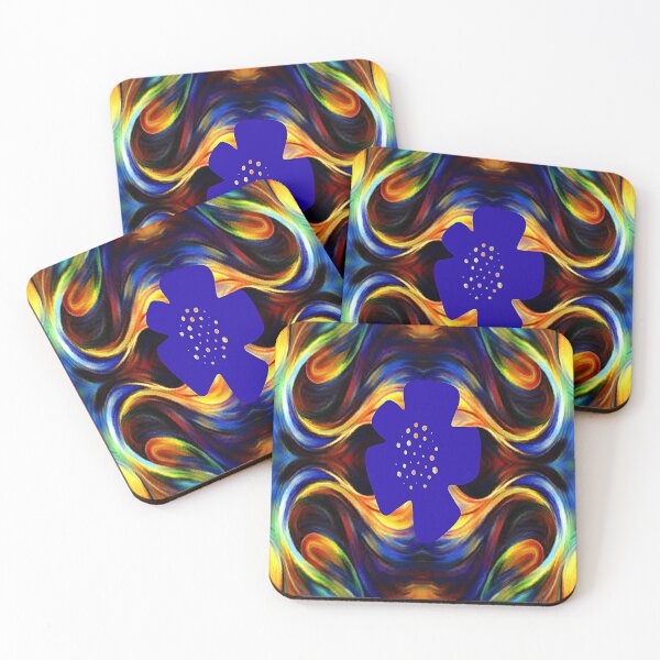 Item preview, Vibrant Psychedelic Botanical Abstract Pattern, Graphic Psychedelic Abstract Art, Inspired by Nature-floral abstract art, Graphic Psychedelic Abstract Art, Inspired by Nature-floral abstract art designed and sold by Adri Barnard.
