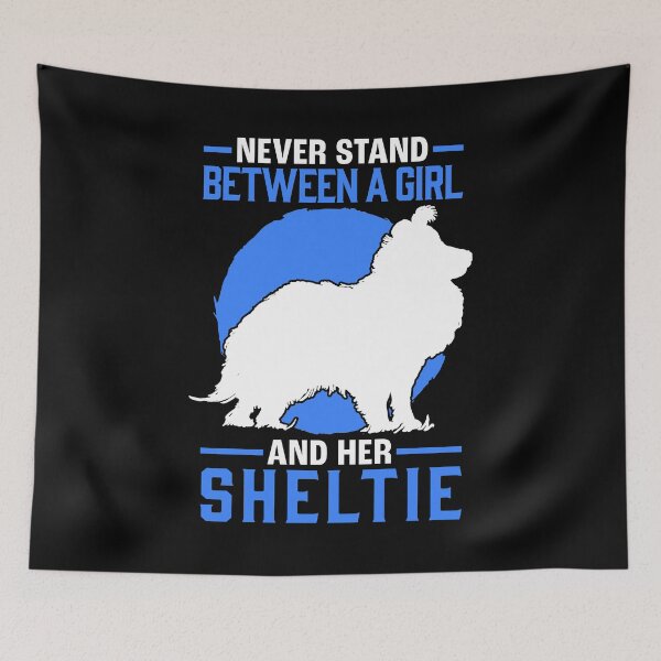 Item preview, Girl with Shetland Sheepdog British Sheltie designed and sold by madgrfx.