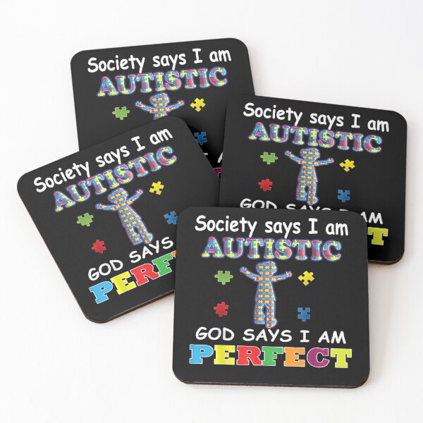 Item preview, Society Says I am Autistic God Says I am Perfect Autism designed and sold by SeyedshiNaia.