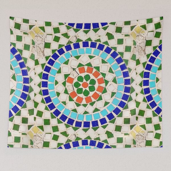 Item preview, Tiled Mosaic Flower Circle designed and sold by Laura Baruffa.