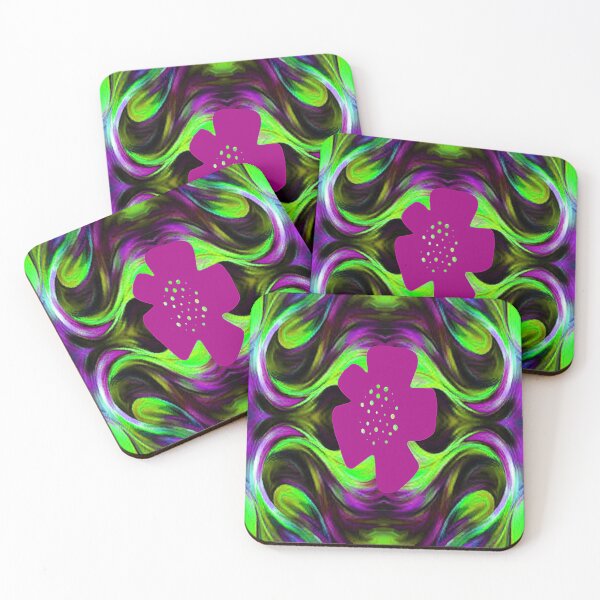 Item preview, Vibrant Psychedelic Botanical Abstract Pattern, 2, Graphic Psychedelic Abstract Art, Inspired by Nature-floral abstract art, Graphic Psychedelic Abstract Art, Inspired by Nature-floral abstract art designed and sold by Adri Barnard.