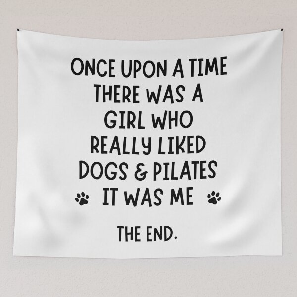 Item preview, A girl who really liked dogs & pilates designed and sold by TheGreenGoat.
