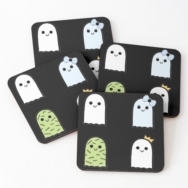 Item preview, Minimalistic Scary And Spooky Halloween Ghosts Pattern designed and sold by Barolina.