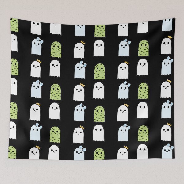 Item preview, Minimalistic Scary And Spooky Halloween Ghosts Pattern designed and sold by Barolina.