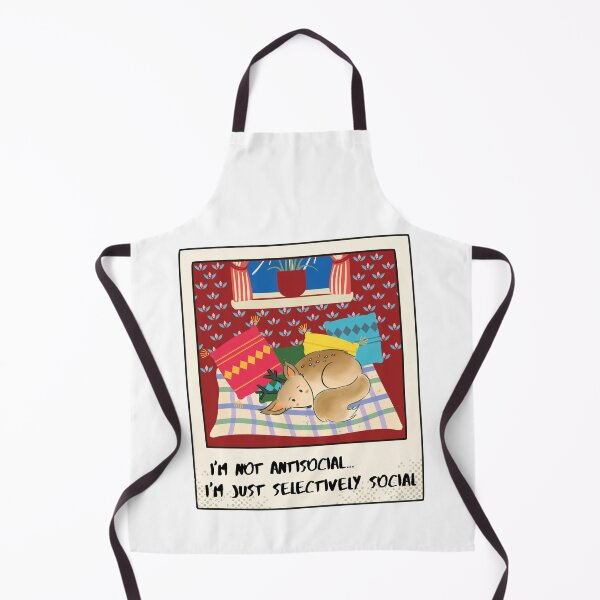 Item preview, Not Antisocial Deer Fox designed and sold by Whimsical Wenli.