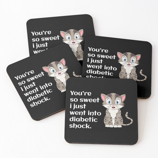 Item preview, Diabetes Awareness Shocking Cat Funny Quote Humour designed and sold by CuteDesigns1.