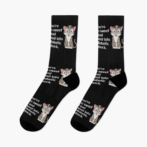 Item preview, Diabetes Awareness Shocking Cat Funny Quote Humour designed and sold by CuteDesigns1.