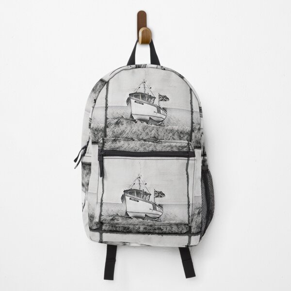 Item preview, Fishing Boat In Black and White designed and sold by Fearless-Fox.