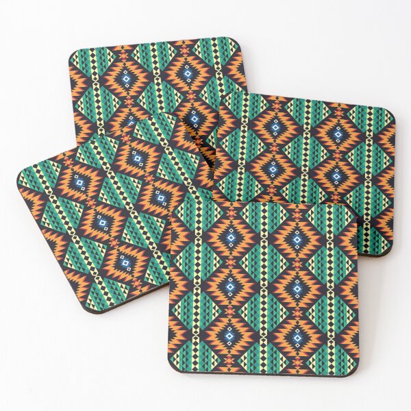 Item preview, colorful ethnic geometric pattern designed and sold by GeomePattern.