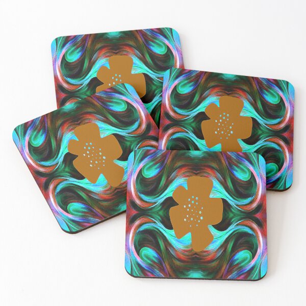 Item preview, Vibrant Psychedelic Botanical Abstract Pattern, 3, Graphic Psychedelic Abstract Art, Inspired by Nature-floral abstract art, Graphic Psychedelic Abstract Art, Inspired by Nature-floral abstract art designed and sold by Adri Barnard.