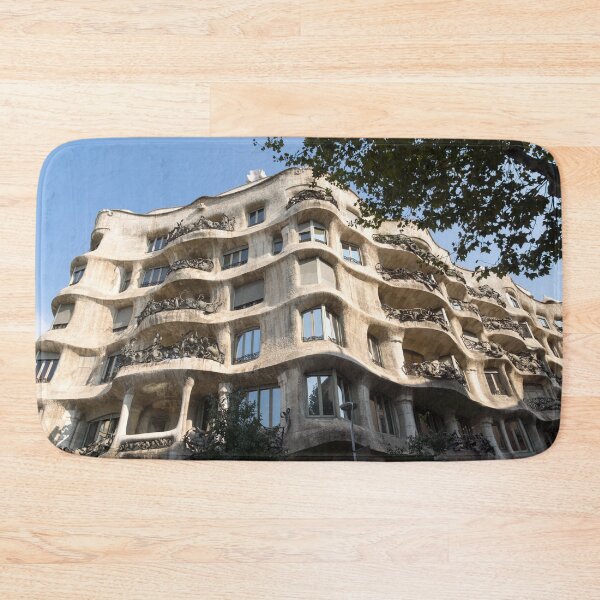 Item preview, Undulating Facade in Stone Iron and Glass - Antoni Gaudi La Pedrera Casa Mila Barcelona designed and sold by Georgia Mizuleva.
