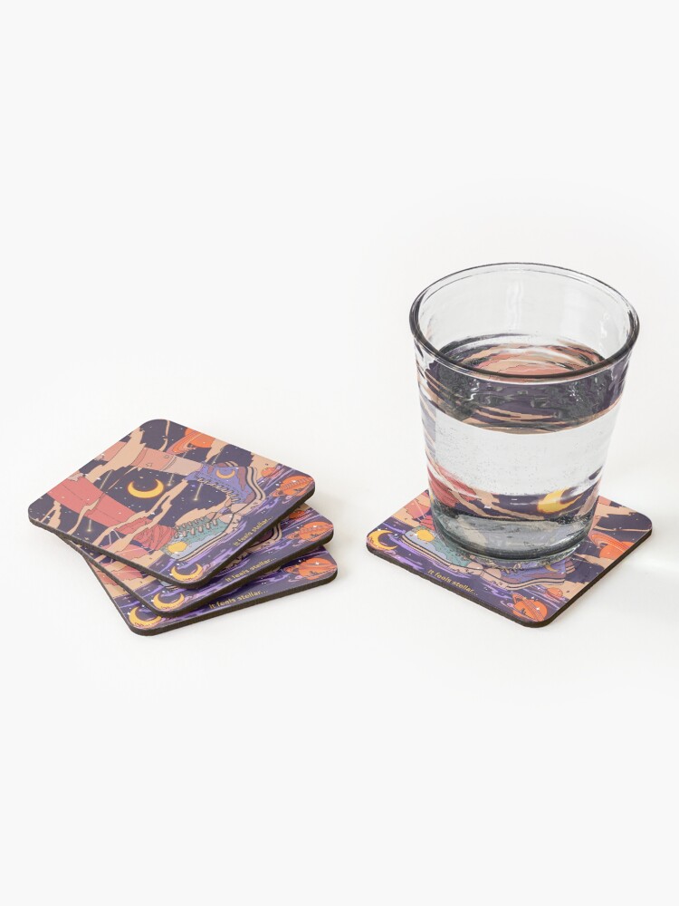 Alternate view of It feels stellar Coasters (Set of 4)