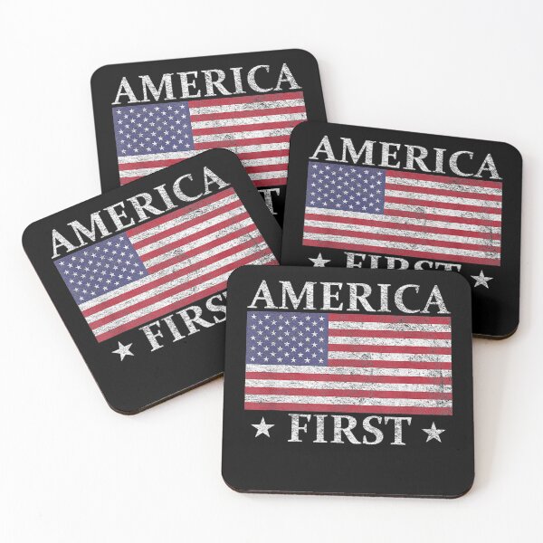 Item preview, AMERICA FIRST USA AMERICAN FLAG PATRIOTTARS ANDTRIPES designed and sold by LochyshiArah.