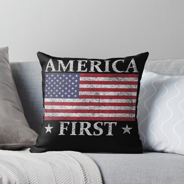 Item preview, AMERICA FIRST USA AMERICAN FLAG PATRIOTTARS ANDTRIPES designed and sold by LochyshiArah.