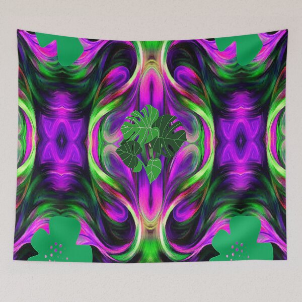 Item preview, Vibrant Psychedelic Botanical Abstract Pattern, 4, Graphic Psychedelic Abstract Art, Inspired by Nature-floral abstract art, Graphic Psychedelic Abstract Art, Inspired by Nature-floral abstract art designed and sold by Adri Barnard.