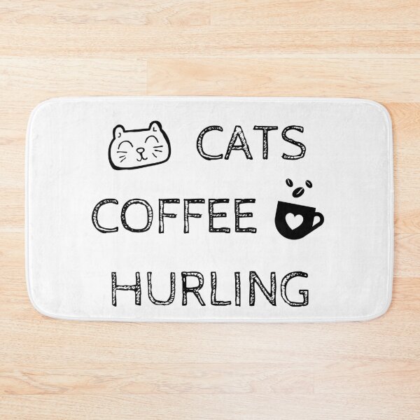 Item preview, Cats. Coffee. Hurling designed and sold by TheGreenGoat.