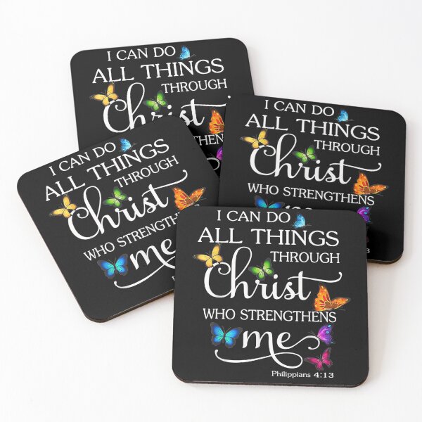 Item preview, I Can Do All Things Through Christ Butterfly Art Religious designed and sold by LochyshiArah.