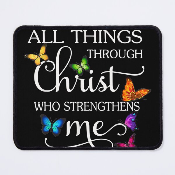 Item preview, I Can Do All Things Through Christ Butterfly Art Religious designed and sold by LochyshiArah.