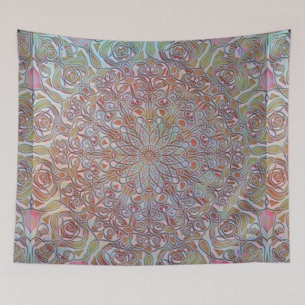 Item preview, Boho Watercolor Mandala  designed and sold by shantilovesart.