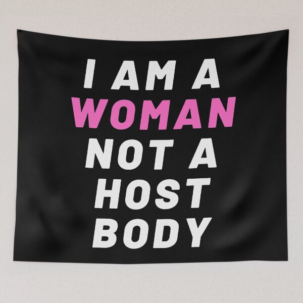 Item preview, Pro Choice | I am a woman not a host body | Rally For Abortion Justice designed and sold by Giovanni's  Brown Quotes.