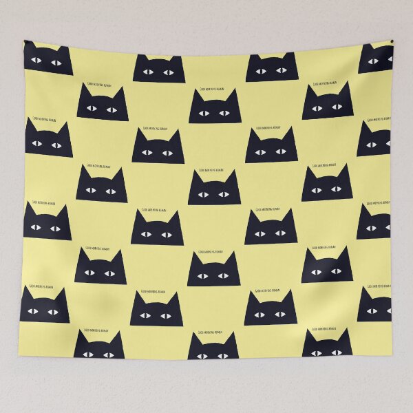Item preview, Black Cat says Good Morning Human designed and sold by Yulacreative.