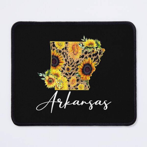 Item preview, Arkansas Sunflower Leopard State Map designed and sold by maudean.