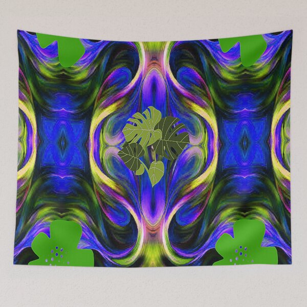 Item preview, Vibrant Psychedelic Botanical Abstract Pattern, 5, Graphic Psychedelic Abstract Art, Inspired by Nature-floral abstract art, Graphic Psychedelic Abstract Art, Inspired by Nature-floral abstract art designed and sold by Adri Barnard.