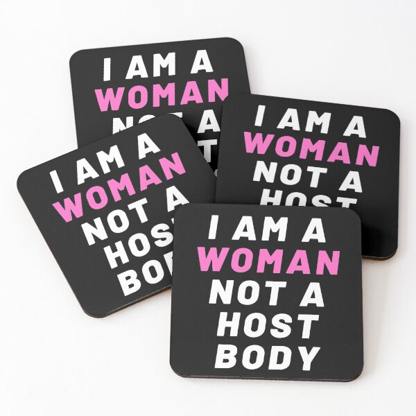 Item preview, Pro Choice | I am a woman not a host body | Rally For Abortion Justice designed and sold by Giovanni's  Brown Quotes.