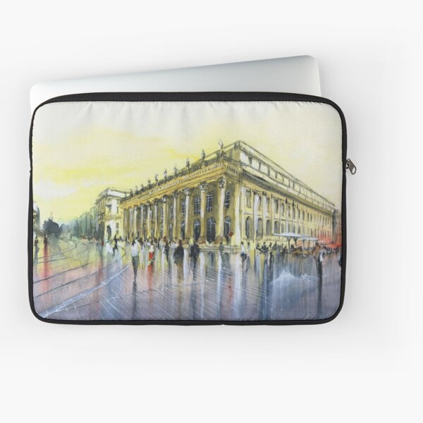 Le Grand Théâtre - Bordeaux - Watercolor Laptop Sleeve