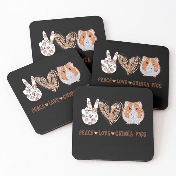 Item preview, Peace love guinea pigs for Guinea Pigs lover designed and sold by JasonNathaya.