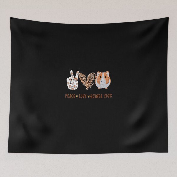 Item preview, Peace love guinea pigs for Guinea Pigs lover designed and sold by JasonNathaya.