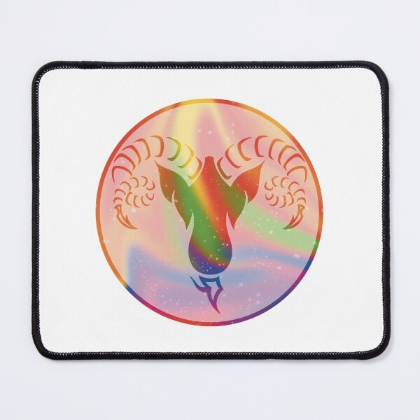 Item preview, Rainbow Aries Zodiac Sign designed and sold by AdlayasDesigns.