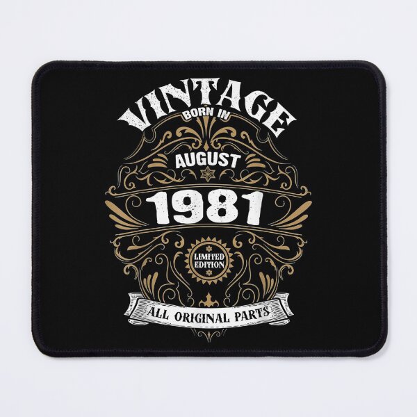 Item preview, Born In August 1981 Original Parts Vintage Birthday designed and sold by angelata.