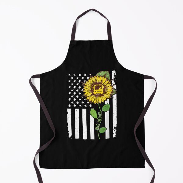 Item preview, American Flag Bus Driver Sunflower Hippie Bus Driver designed and sold by angelata.