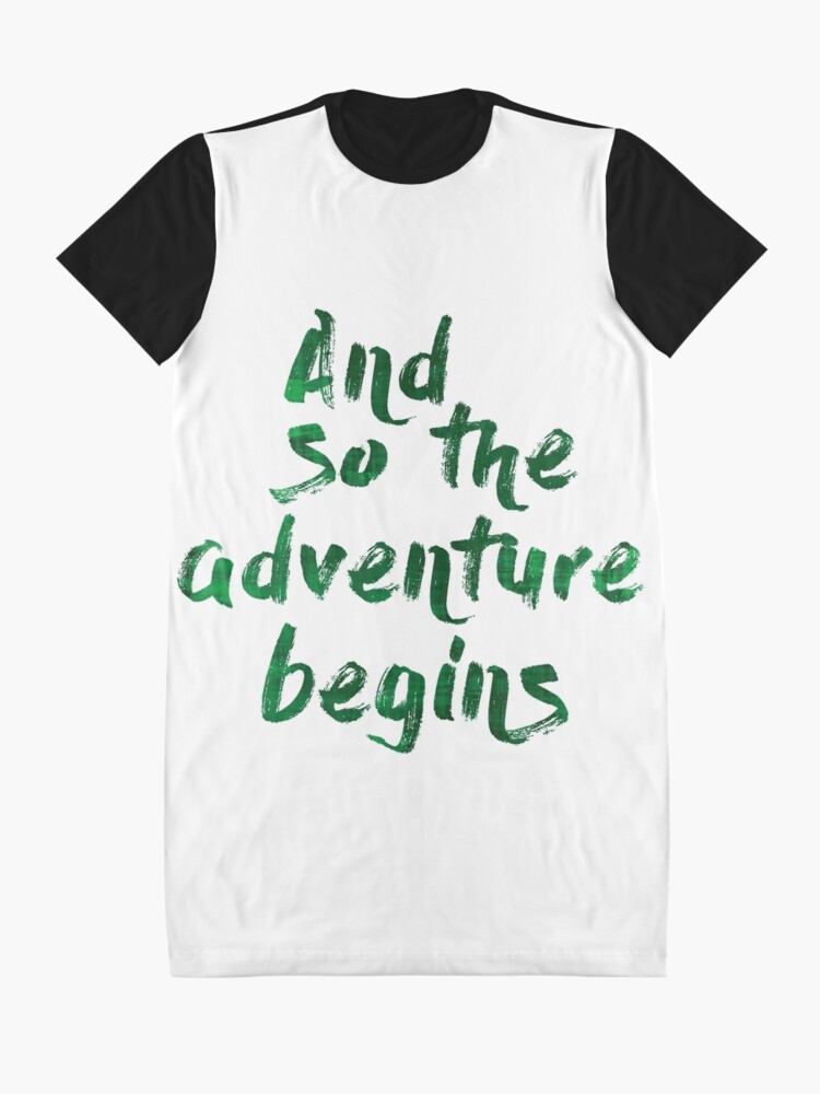 Vista alternativa de Vestido camiseta And so the adventure begins