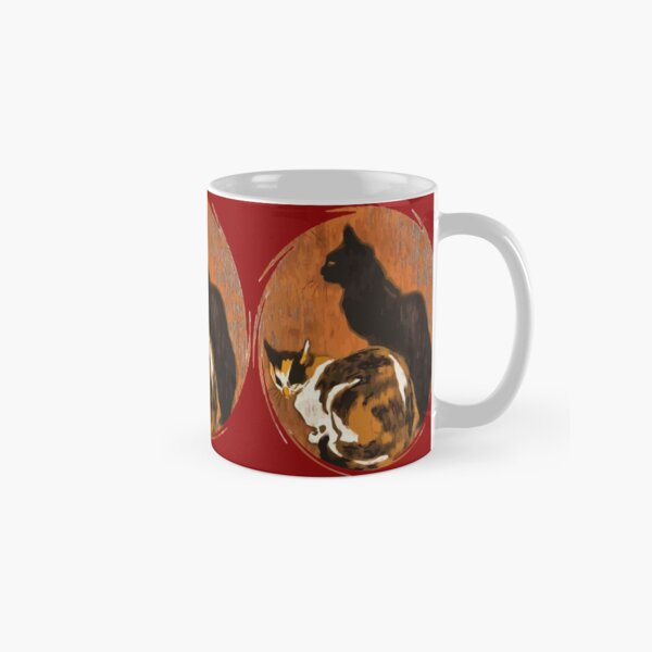 Item preview, Calico Cat And Black Cat Grungy Art  designed and sold by taiche.