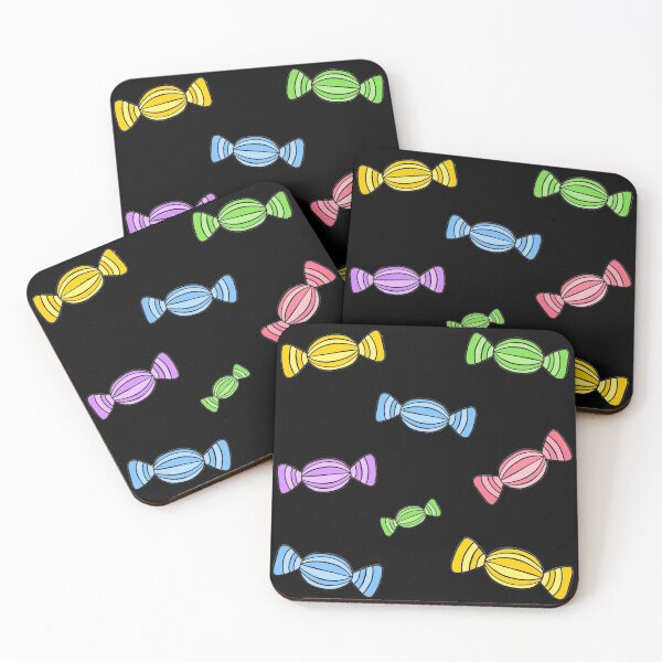Item preview, Minimalistic Pastel Colorful Candy For Halloween Pattern designed and sold by Barolina.
