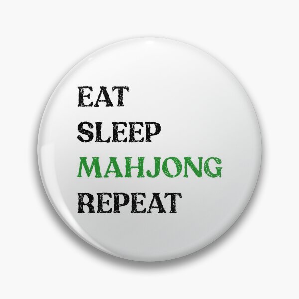 Item preview, Eat Sleep Mahjong Repeat! It's Mahjong Time Mahjongg Fans! v2 designed and sold by teeworthy.
