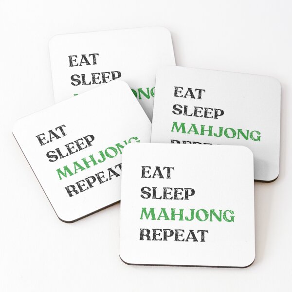 Item preview, Eat Sleep Mahjong Repeat! It's Mahjong Time Mahjongg Fans! v2 designed and sold by teeworthy.