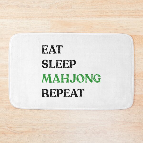 Item preview, Eat Sleep Mahjong Repeat! It's Mahjong Time Mahjongg Fans! v2 designed and sold by teeworthy.