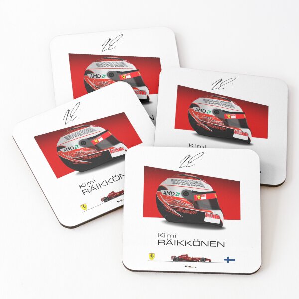 Item preview, Kimi Raikkonen - F2007 Helmet and car Print designed and sold by JageOwen.