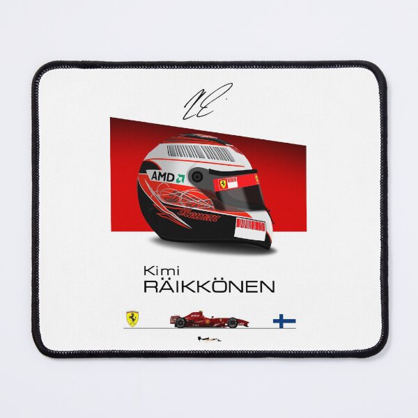 Item preview, Kimi Raikkonen - F2007 Helmet and car Print designed and sold by JageOwen.