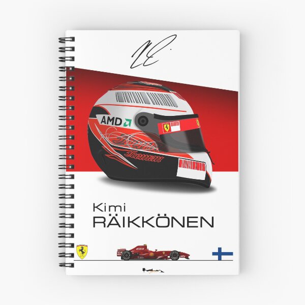 Item preview, Kimi Raikkonen - F2007 Helmet and car Print designed and sold by JageOwen.