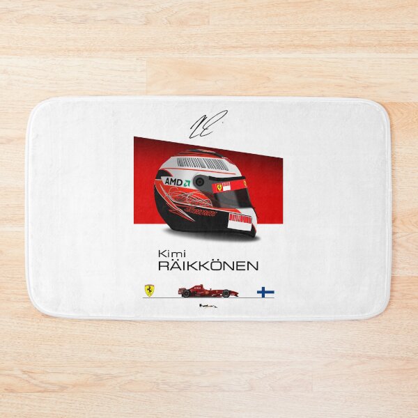 Item preview, Kimi Raikkonen - F2007 Helmet and car Print designed and sold by JageOwen.