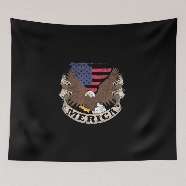 Aperçu de l'œuvre Eagle Mullet Merica pour le drapeau américain du 4 juillet aux États-Unis créée et vendue par angelata.
