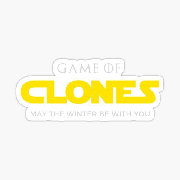 Vista previa del artículo con la obra «Juego de clones - Que el invierno te acompañe Star Game Wars», diseñado y vendido por overstyle.