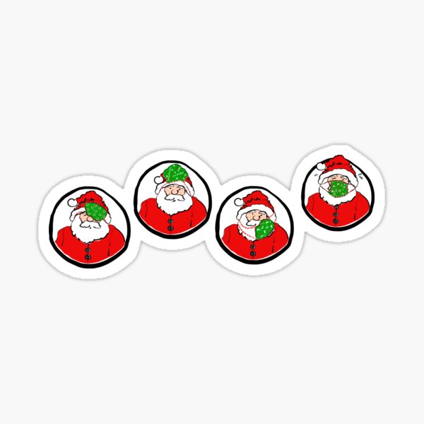 Santa Claus with mask Sticker